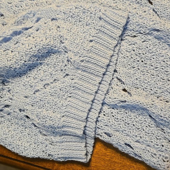 Staccato Light Blue Open Knit Cardigan - Picture 3 of 5